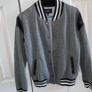 Gray Varsity Jacket